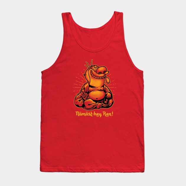 NAMAST-HEY REN and STIMPY Tank Top by ROBZILLA